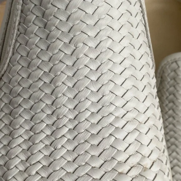 Ecco Women's Cream Woven Slip-On Sneakers - Picture 5 of 12